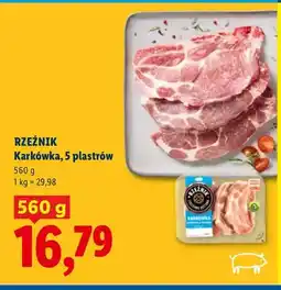 Lidl Karkówka, 5 plastrów oferta