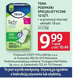 Selgros Podpaski Tena Lady specjalistyczne 12 szt oferta