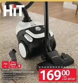 Selgros Odkurzacz workowy GORENJE VCEATICXWII oferta