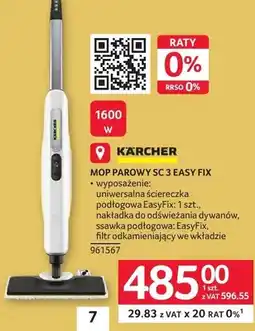 Selgros Mop parowy KARCHER SC 3 EASY FIX oferta