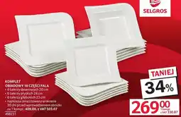 Selgros Komplet obiadowy KOMPLET OBIADOWY 18 CZĘŚCI FALA oferta