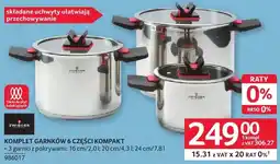 Selgros Komplet garnków 6 części Kompakt oferta