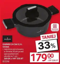 Selgros Garnek GARNEK 24 CM/3,5 L VESNA oferta