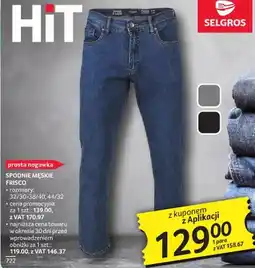 Selgros Spodnie męskie Frisco oferta