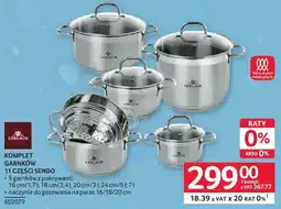 Selgros Komplet garnków 11 części Crescendo oferta