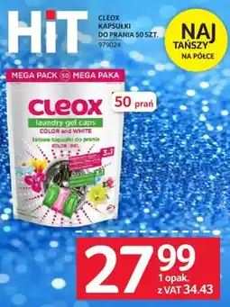 Selgros Kapsułki CLEOX KAPSUŁKI DO PRANIA 50 SZT oferta