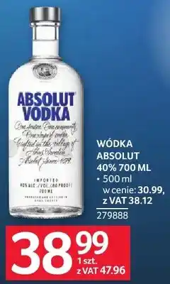 Selgros Wódka 40% 700ml + 500ml oferta