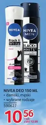Selgros Dezodorant Nivea 150 ml damski, męski wybrane rodzaje oferta