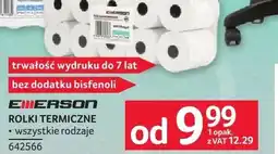 Selgros Rolki termiczne EMERSON ROLKI TERMICZNE oferta