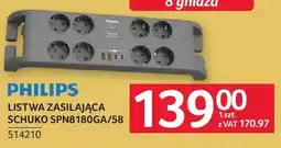 Selgros Listwa zasilająca PHILIPS SCHUKO SPN8180GA/58 oferta