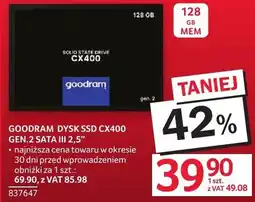 Selgros Dysk SSD GOODRAM CX400 GEN.2 SATA III 2,5 128 GB oferta