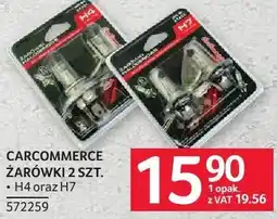 Selgros Żarówki samochodowe CARCOMMERCE ŻARÓWKI 2 H4 oraz H7 oferta