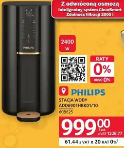 Selgros Stacja wody PHILIPS STACJA WODY ADD6901HBK01/10 oferta