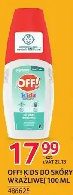 Selgros Środek owadobójczy OFF! Kids Spray przeciw komarom i kleszczom wrażliwej oferta