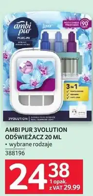 Selgros Odświeżacz AMBI PUR 3VOLUTION ODŚWIEŻACZ 20 ML wybrane rodzaje oferta