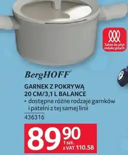 Selgros Garnek z pokrywą 20 cm/3,1 l Balance oferta