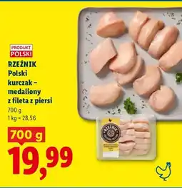 Lidl Polski kurczak - medaliony z fileta z piersi oferta