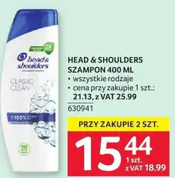 Selgros Szampon Head & Shoulders oferta