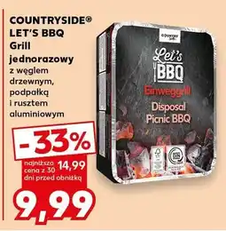 Kaufland Grill jednorazowy Let's BBQ z węglem drzewnym oferta