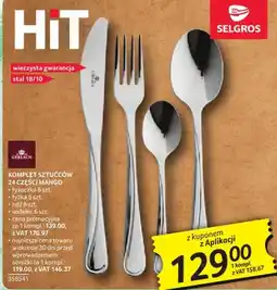 Selgros Komplet sztućców 24 części Mango Gerlach oferta
