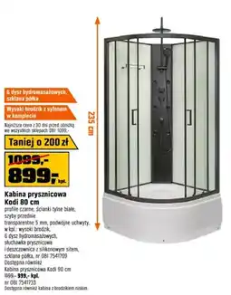 OBI Kabina prysznicowa Kodi 80 cm oferta