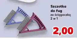 Kaufland Szczotka do fug ze ściągaczką 2 w 1 oferta