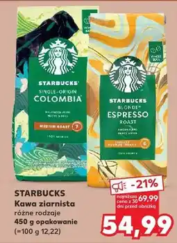 Kaufland Kawa ziarnista różne rodzaje oferta