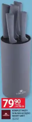 Selgros Komplet noży w bloku 6 części Smart Grey oferta