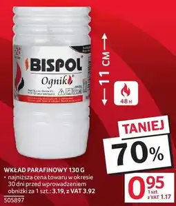 Selgros Wkład parafinowy Bispol Ognik oferta