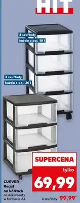 Kaufland Regał na kółkach Curver oferta