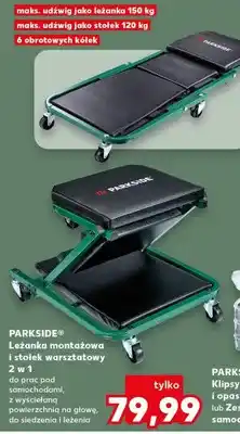 Kaufland Leżanka montażowa i stołek warsztatowy 2w1 oferta