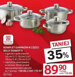 Selgros Komplet garnków 8 części oferta