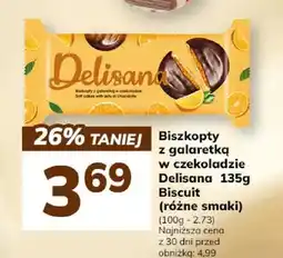Hitpol Biszkopt z galaretką w czekoladzie Delisana 135g Biscuit (różne smaki) oferta