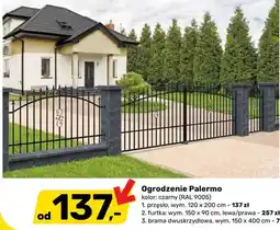 Bricomarche Ogrodzenie Palermo czarny (RAL 9005) oferta