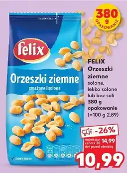 Kaufland Orzeszki ziemne solone, lekko solone lub bez soli oferta