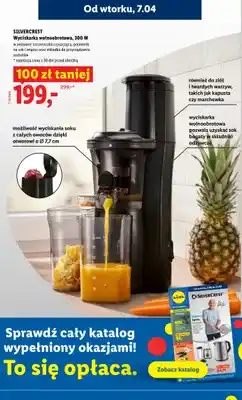 Lidl Wyciskarka wolnoobrotowa 300 W oferta