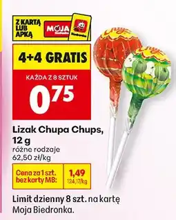 Biedronka Lizak, różne rodzaje 4+4 GRATIS oferta