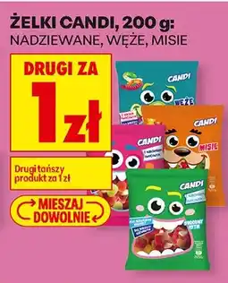 Biedronka Żelki nadziewane, węże, misie DRUGIE ZA 1 ZŁ oferta