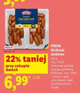 Lidl Kiełbaski drobiowe oferta