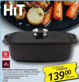 Selgros Brytfanna z pokrywą 32 cm Granitex oferta