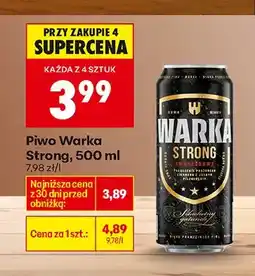 Biedronka Piwo Warka Strong oferta