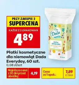 Biedronka Płatki kosmetyczne dla niemowląt Everyday, 60 szt oferta