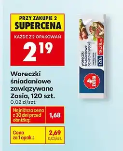 Biedronka Woreczki śniadaniowe zawiązywane oferta