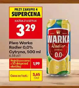 Biedronka Piwo Radler Cytryna 0,0% oferta