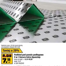 OBI Podkład pod panele podłogowe 3 w 1 Secura Extra Aquastop oferta