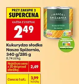 Biedronka Kukurydza słodka oferta