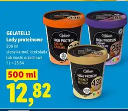 Lidl Lody proteinowe słony karmel, czekolada lub masło orzechowe oferta