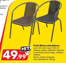 Bricomarche Fotel Bistro plastikowy oferta