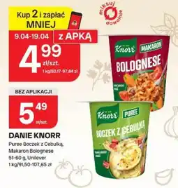 Chorten Danie Knorr Makaron Bolognese oferta