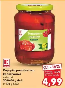 Kaufland Papryka pomidorowa konserwowa ćwiartki oferta